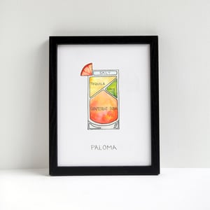 Paloma Cocktail Print by Alyson Thomas of Drywell Art. Available at shop.drywellart.com