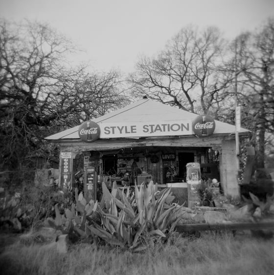 Image of Style Station - Waco, Texas - Holga Print 5"x 5"