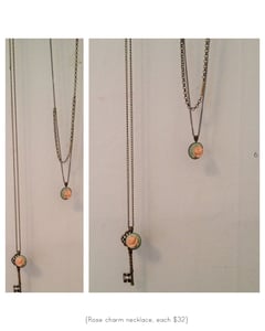 Image of Rose charm necklace