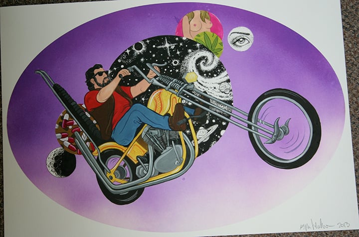Image of Space Biker Print