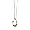 Makau Hawaiian Fish Hook Necklace Silver