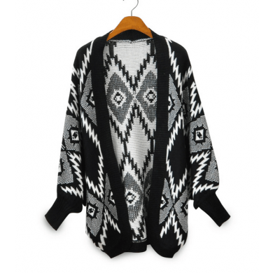 Image of Geometric Chunky Cardigan