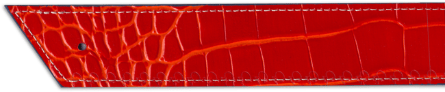 Ceinture Trophée Croco Marine/ Croco Orange