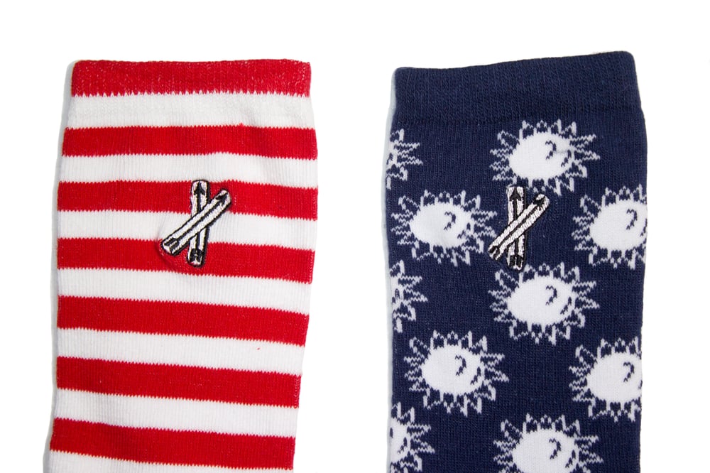 Image of Colonial Socks (Red/Wht/Nvy)