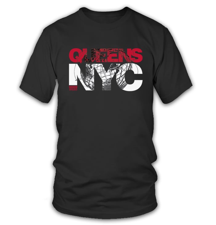 Image of QUEENS NYC TEE - BLACK 