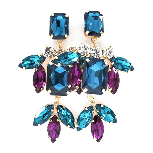 Image of Fancy Glister Crystal Stone Earrings