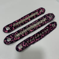Image 1 of Pink leopard print bracelets