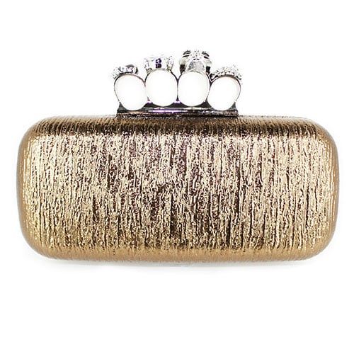 Image of McQueen Brown Evening Bag