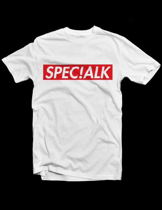 Image of "CLASSIC" SPEC!ALK Tee Red/White