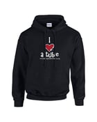 Image of I Heart a Tubie Hooded Pullover - Black