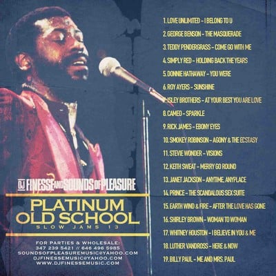 DJ FINESSE MIXTAPES — PLATINUM OLD SCHOOL SLOW JAMS MIX VOL. 13