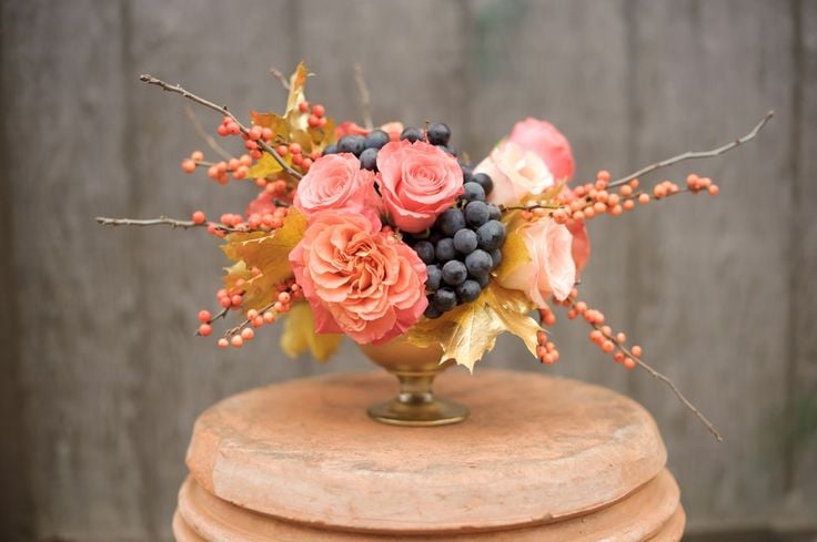 Image of Holiday Floral Centerpiece 