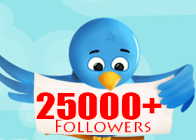 Image of 25,000+  Twitter followers