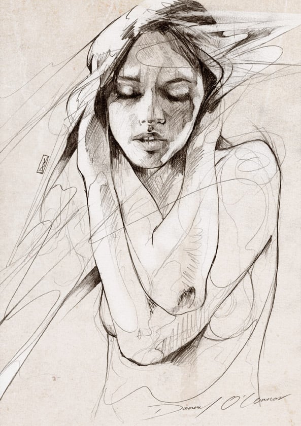 "Figure Sketch" OPEN EDT PRINT - FREE WORLDWIDE SHIPPING / DOC ART