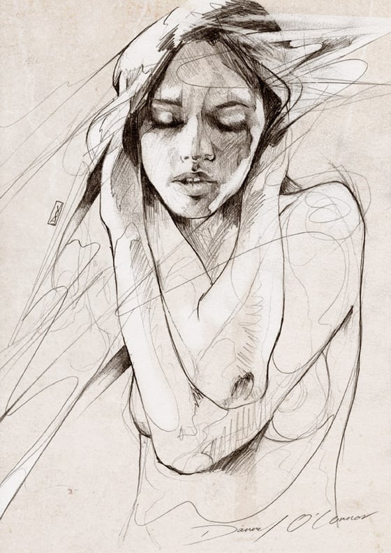 Image of "Figure Sketch" OPEN EDT PRINT - FREE WORLDWIDE SHIPPING