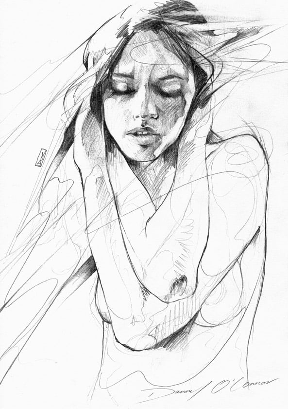 "Figure Sketch" OPEN EDT PRINT - FREE WORLDWIDE SHIPPING