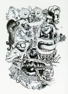 Image of Skull - Inktober 2013 (original ink drawing)