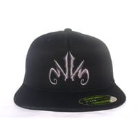 Image 1 of WWS 'Branded' Flatbill Fitted Hat - Silver