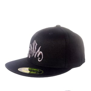 Image of WWS 'Branded' Flatbill Fitted Hat - Silver