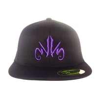 Image 1 of WWS 'Branded' Flatbill Fitted Hat - Purple