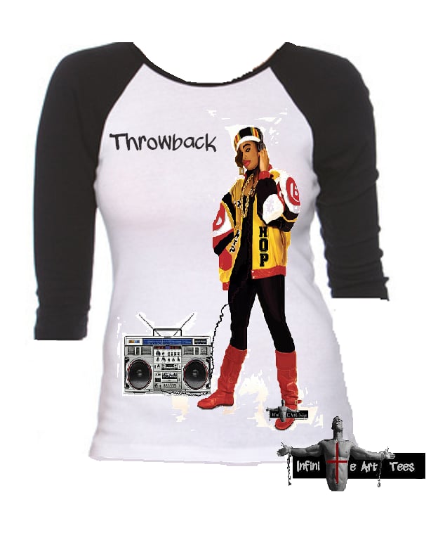 Image of Old School Female Hip Hop Throwback T Shirt