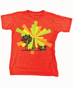 Image of Mens Red T-Shirt with TJF Communication Tower Logo