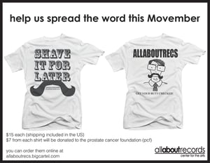 Image of "movember" benefit shirt