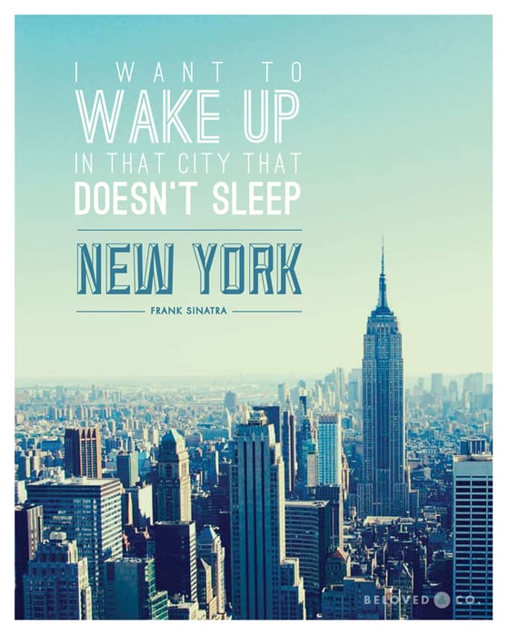 Image of NYC City That Doesn't Sleep Print