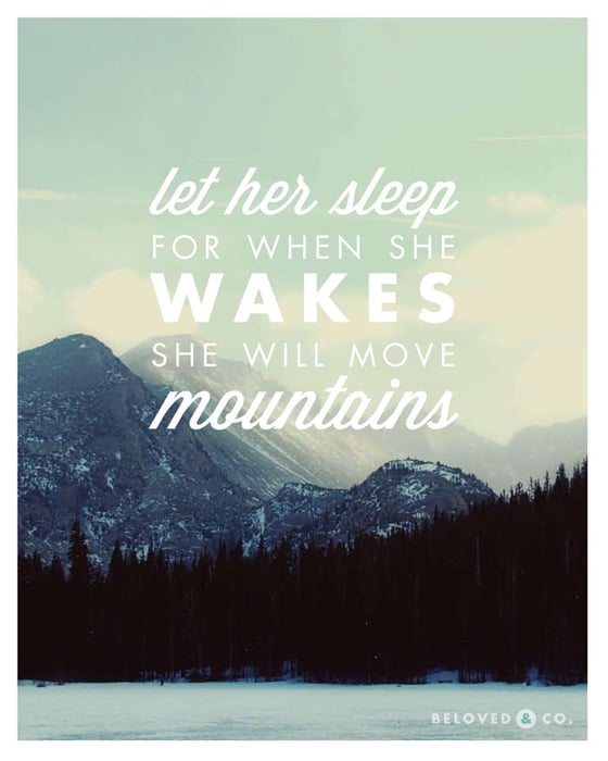 Image of Let Her Sleep Print