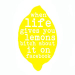 Image of 'when life gives you lemons' tea towel