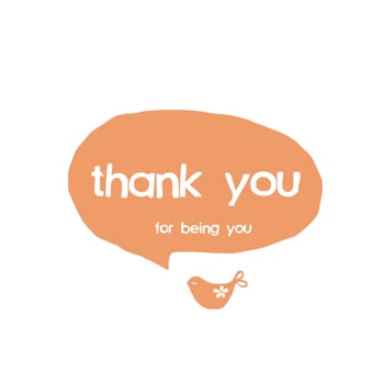 Image of 'thank you for being you' tea towel