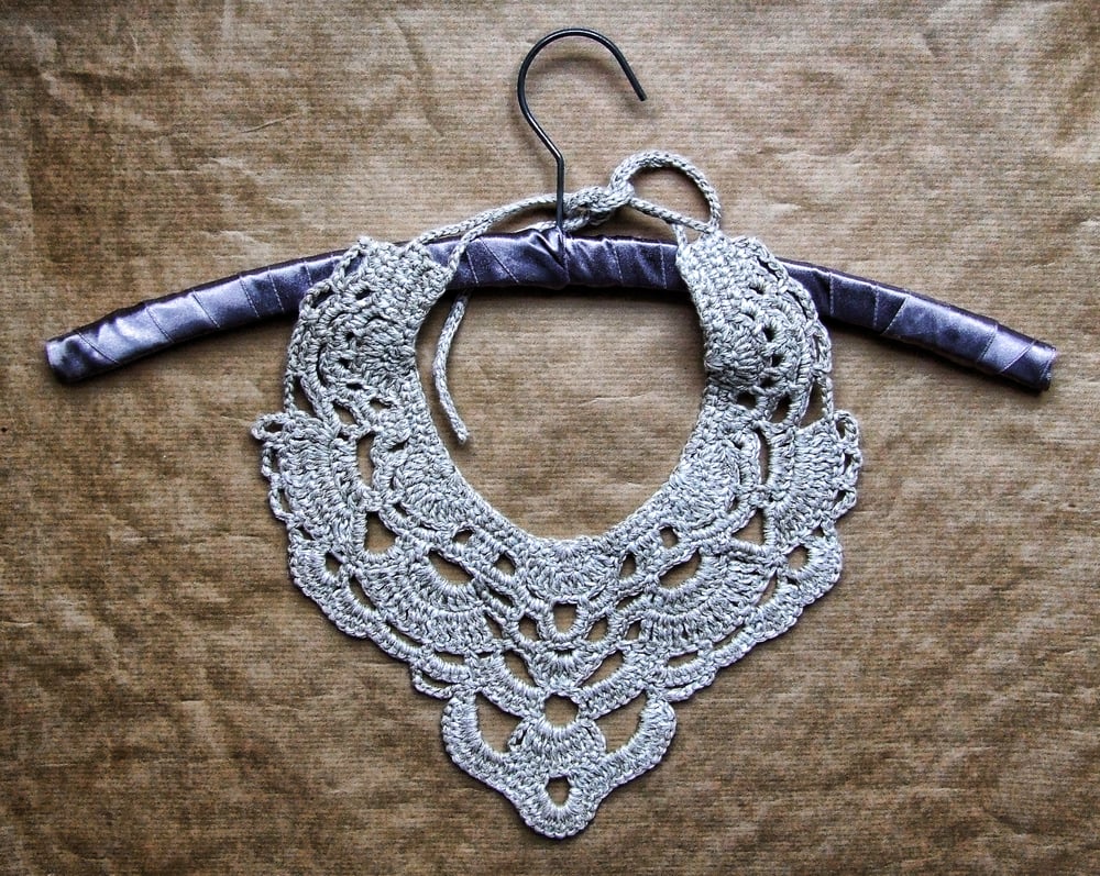 Image of natural crochet necklace