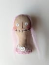 Pink Hair Brooch 