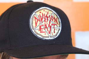 Image of Division East Satanic Pizza Patch Snap Back Hat
