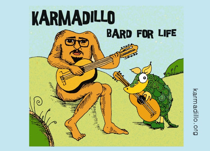 Image of Karmadillo - Bard For Life - Postcard with artwork + Download Code