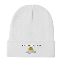 Image 1 of Embroidered Beanie -  BLACK LETTERING