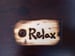 Image of Aloha Wooden Tag 'Relax'