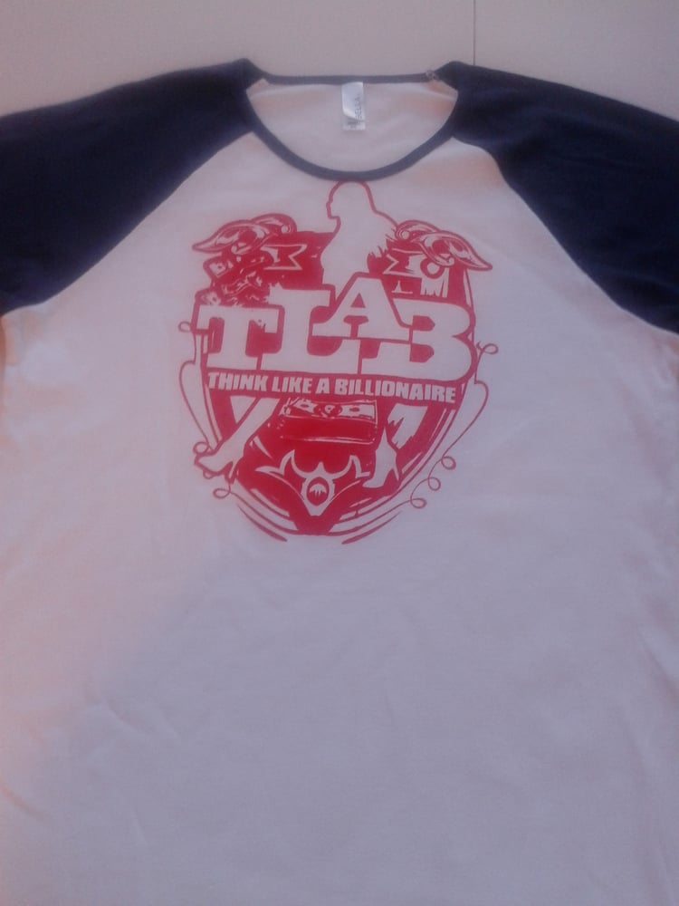 Image of 3/4 length two-toned Baseball T-shirt