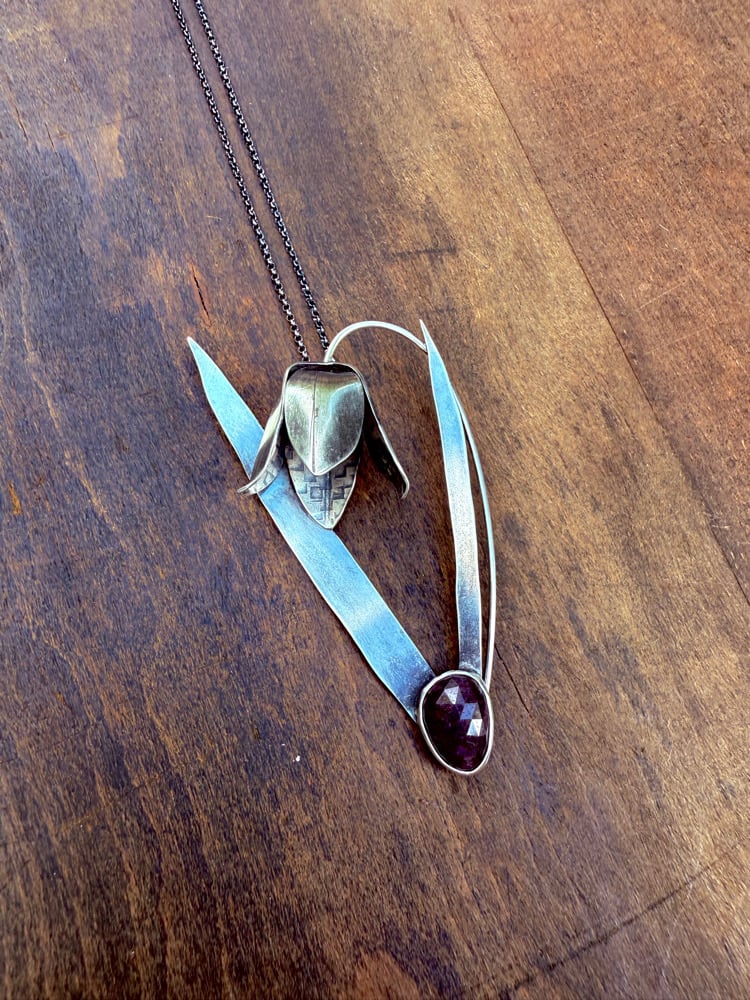 Image of Fritillaria Statement Pendant (with chain)