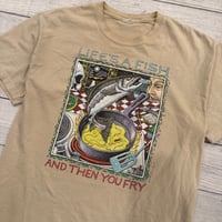 Image 2 of Vintage Lifes A Fish Tee - L?