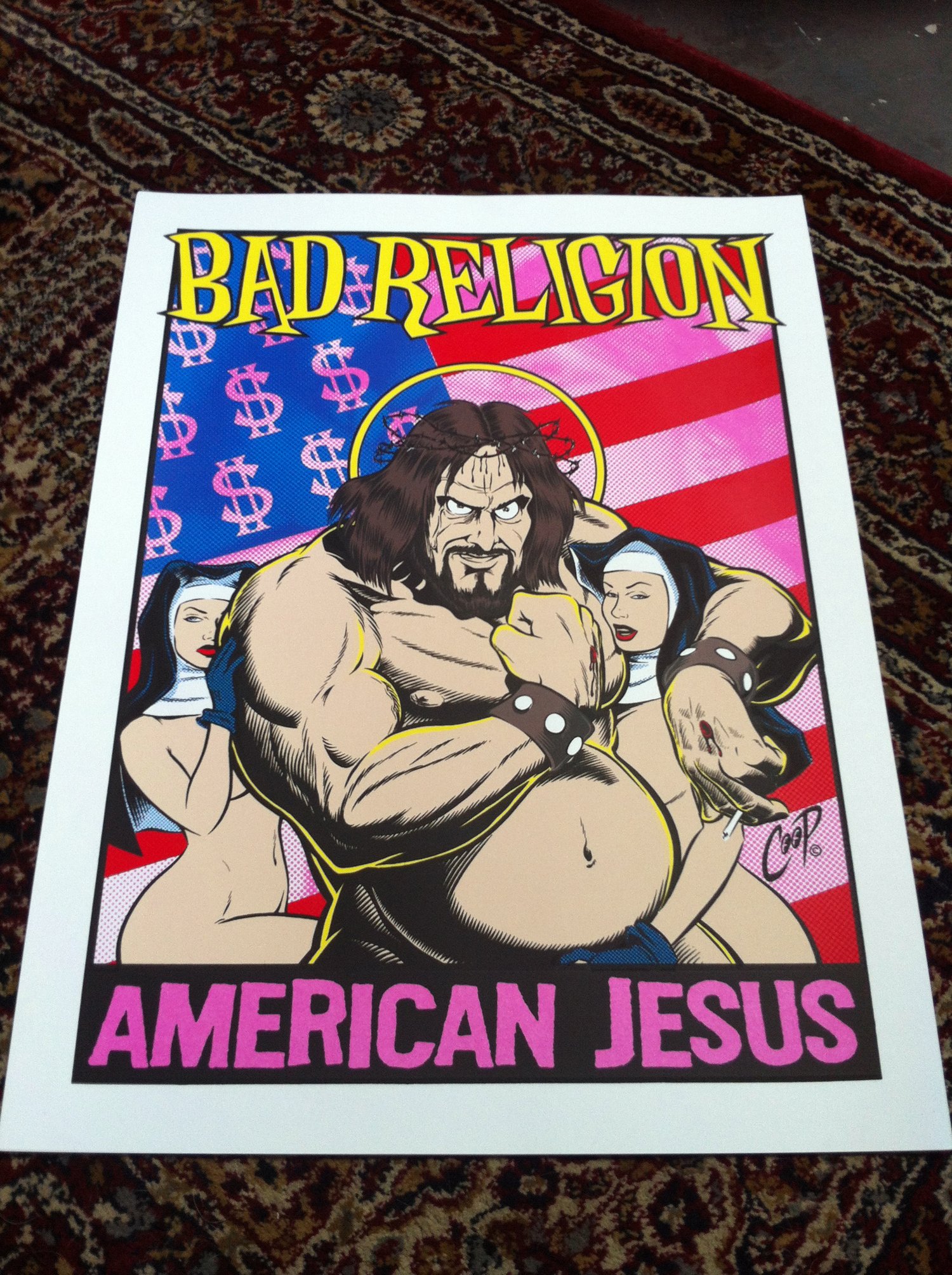 Image of BAD RELIGION "American Jesus" Artist Proof