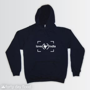 Image of Navy Hooded Sweatshirt