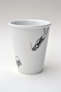 Image de Gobelet en porcelaine "Pieuvre"