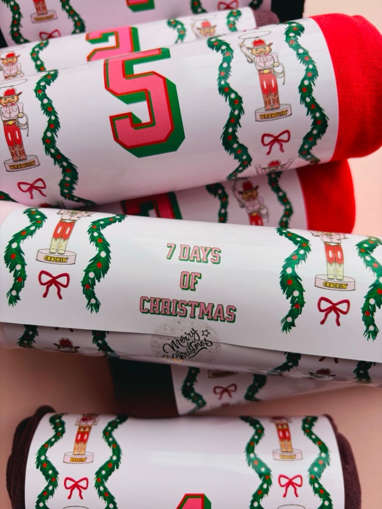 Image of 7 days of CHRISTMAS t-shirt advent calendar 