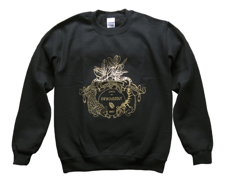 Image of Fifikoussout Black & Gold Sweater