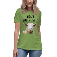 Image 7 of Women's Relaxed T-Shirt, Holy Sheep Shirt | Funny Sheep Humor Graphic Tee