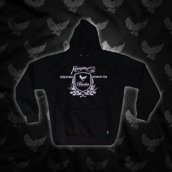 Image of Black/White Birdies Crest Hoodie