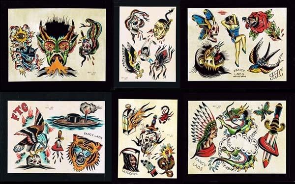 Image of Set of six Matt Wes flash sheets.