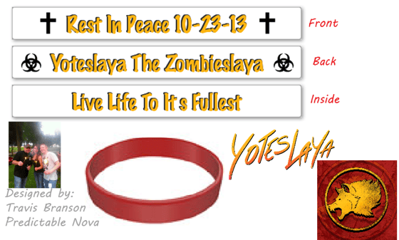 Image of Rest In Peace Yoteslaya Bracelets