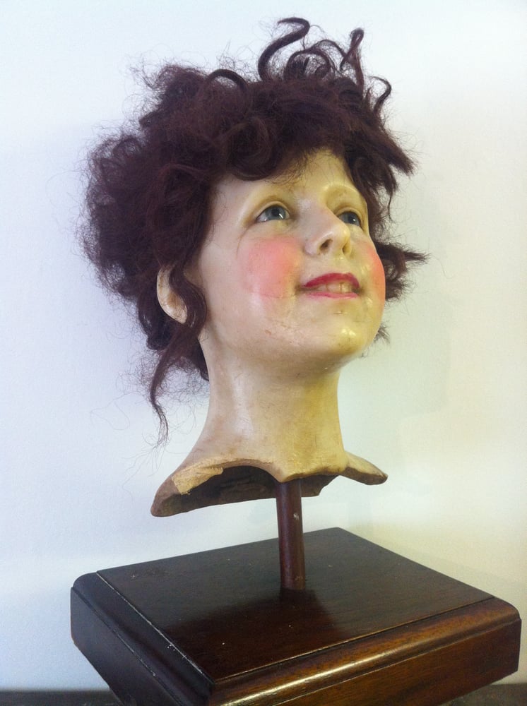 Image of Antique wax child head